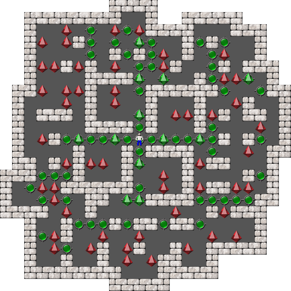 Sokoban Mass Remodel level 1665